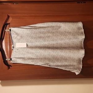 Sienna Sky Animal Print Satin Midi Skirt, size L